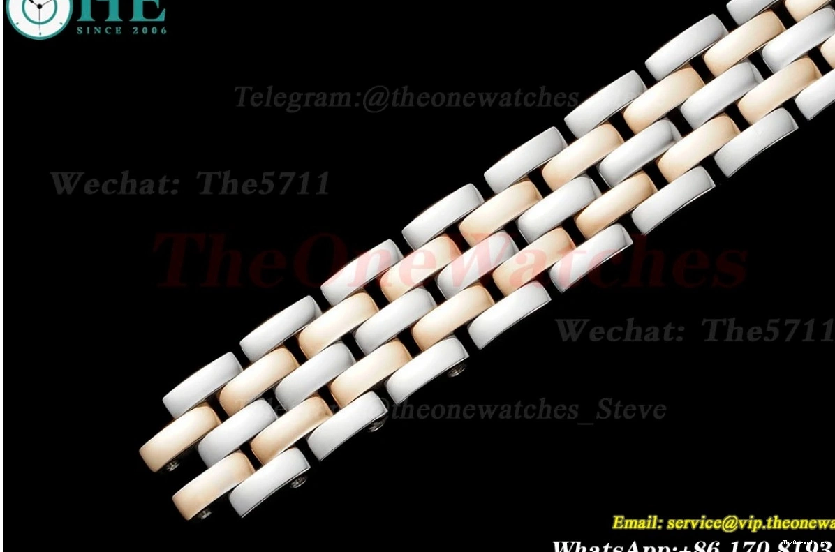White RG Panthere AF Quartz Ladies Dia 22mm Secrete Small De SS 0521